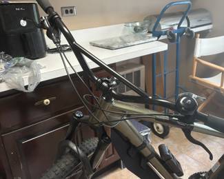 Salsa Timberjack bike. Only owned for a few months and road on a hand few of times. Valued at about $3k. It has several custom extras added on to it. This is for the serious mountain bike lover. Not an E Bike.