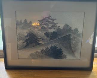 Asian art framed