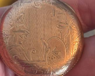 Gold filled pocket watch, works!