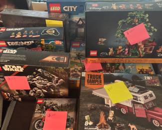 Legos prices are firm per homeowners request. We are disclosing the prices on those to prevent  misleading buyers into thinking they are priced at a resellers ideal price point. 