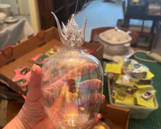 Blown glass large ornaments 