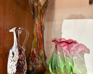 Lot of Art Glass Vases