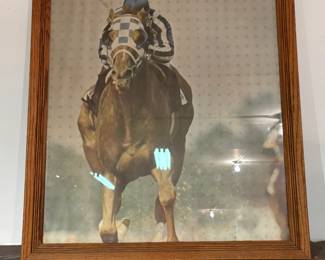 Secretariat Framed Poster c.a. 1973 