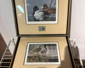 Pair of Commemorative Duck Prints