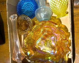 Lot of Colored Glassware 