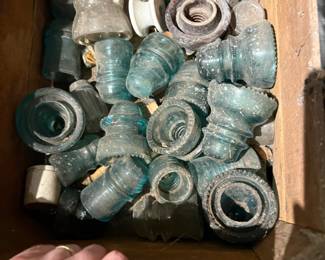 Large Box of Insulators 