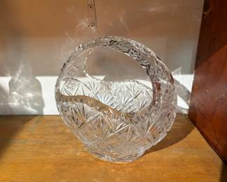 Crystal Glass Basket