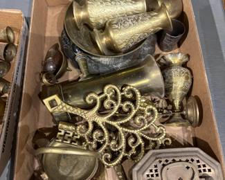 Large Lot of Brassware