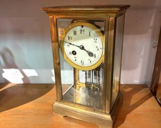 Likely French Brass Regulator Clock