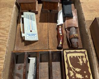Lot Including Advertising and Knives