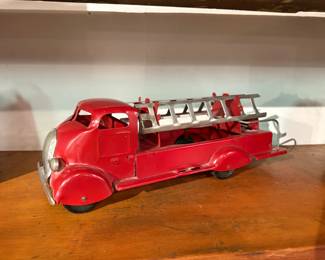Marx Style Pressed Steel Toy Fire Truck