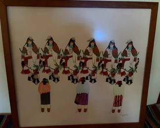 Jose Encarnacion Pena/Soqween (San Ildefonso 1902-1979) 'Bow and Arrow Dances'