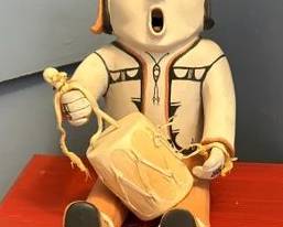 Ada Suina (Cochiti 1930-) drummer, 10"