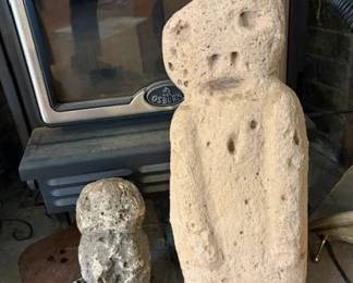 Stone effigies, provenance unknown