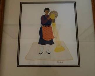 Geronima Cruz Montoya/Potsunu #9 'Winnowing Wheat' undated