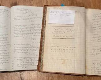 Felipe B. Delgado (Santa Fe merchant) 1873-1908 and 1879-1897 leatherbound business journals
