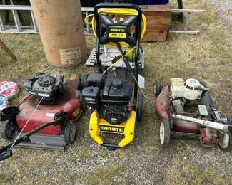 lawn mowers, power washer