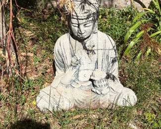 Stone garden buddha