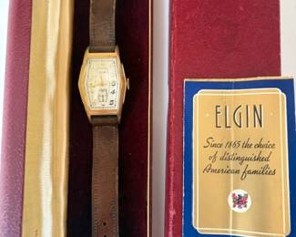 Vintage Elgin Art Deco GF wristwatch