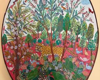 Manuel  Lepe Macedo (Mexico 1936 - 1984) 'El Tigre' 1978 acrylic on canvas
