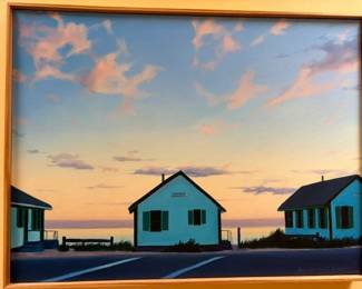 Janis Galbraith Fitch 'Sunset, June 22nd' 2002 oil on canvas, 18" x 24"