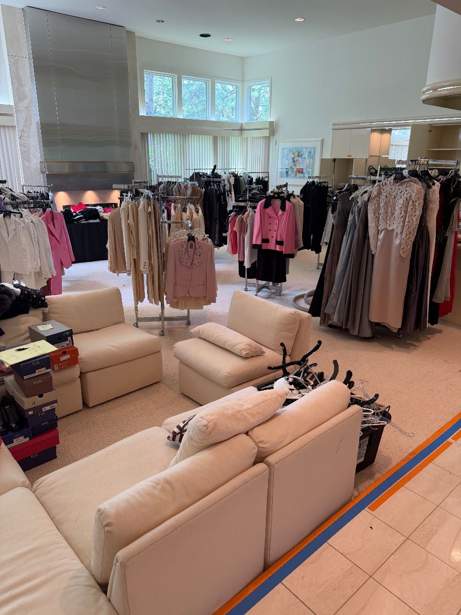Entire Living room with designer clothes
