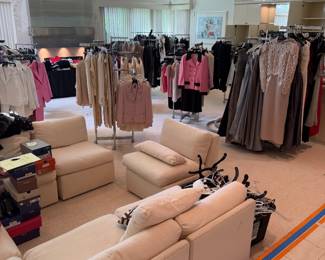 Entire Living room with designer clothes