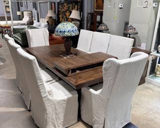 restoration hardware table & chairs