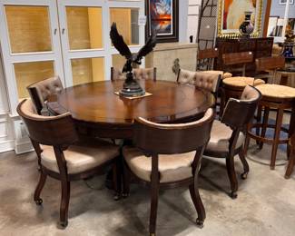walnut breakfast table and 4 chairs