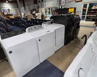 washer dryer, stainless refrigerator