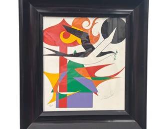 Julio Rosado de Valle (Puerto Rico; 1922-2008) framed serigraph