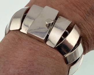 Mexican sterling silver spine link bracelet
