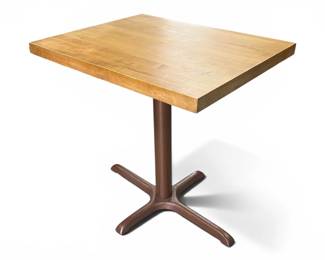 Vintage maple butcher block Bistro table