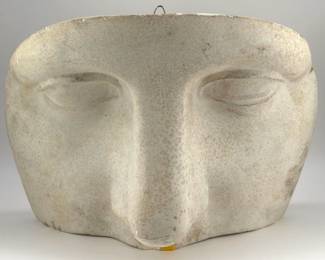 Greco-Roman Style Plaster Face Fragment