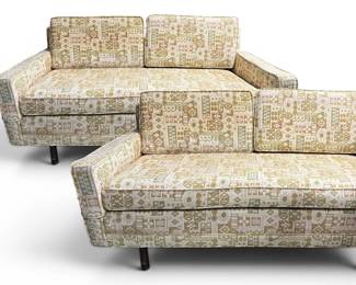 Two MCM vintage sofas; sold 2x the money