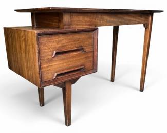Drexel MCM vanity with flip lid mirror