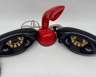 Pair of Vintage Deco-Tel Genie telephones