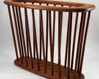 Arthur Umanoff walnut magazine rack
