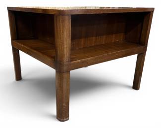 Edward Wormley vintage MCM mahogany bookshelf end table