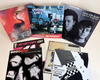 Selection of 1980's pop and rock albums