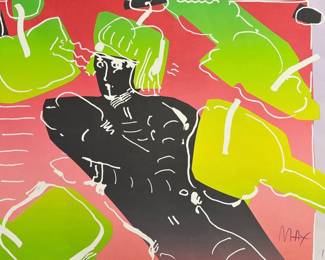 Peter Max (Berlin; b.1937) "The Dancer" lithograph dated 1983
