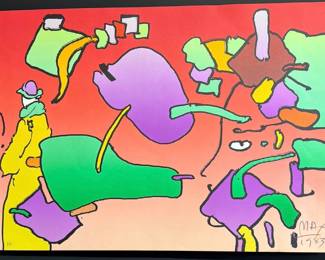 Peter Max (Germany, b. 1937) "From the Beginning" 1983 lithograph