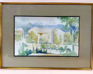 Charles Sibley (Norfolk, VA 1921-2005) framed watercolor landscape
