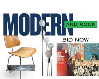 Modern and Rock online auction by BECK ESTATES, ends 6/16 @ 7PM