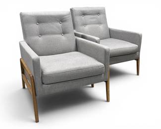 Pair of Modern style armchairs; sold 2x the money