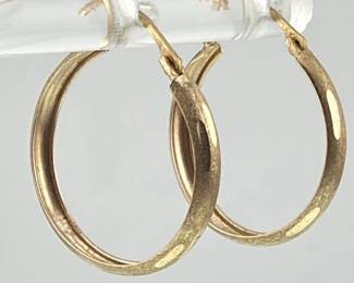 10kt gold hoops
