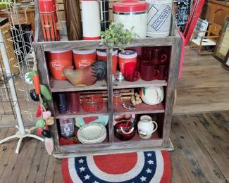 Vintage canisters, thermos