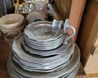 Pewter plates