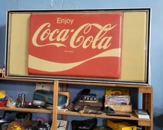 Vintage lighted Coca-Cola sign
