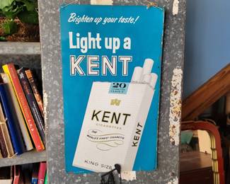 Vintage Kent Cigarette Sign